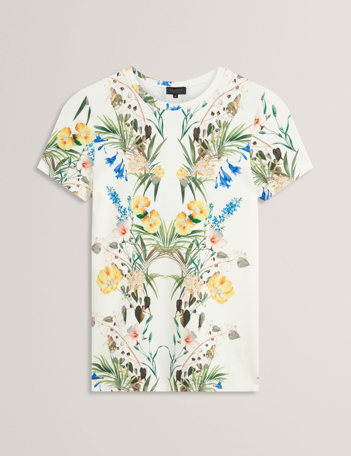 ALLOVER FLORAL T-SHIRT | ULTRA WHITE