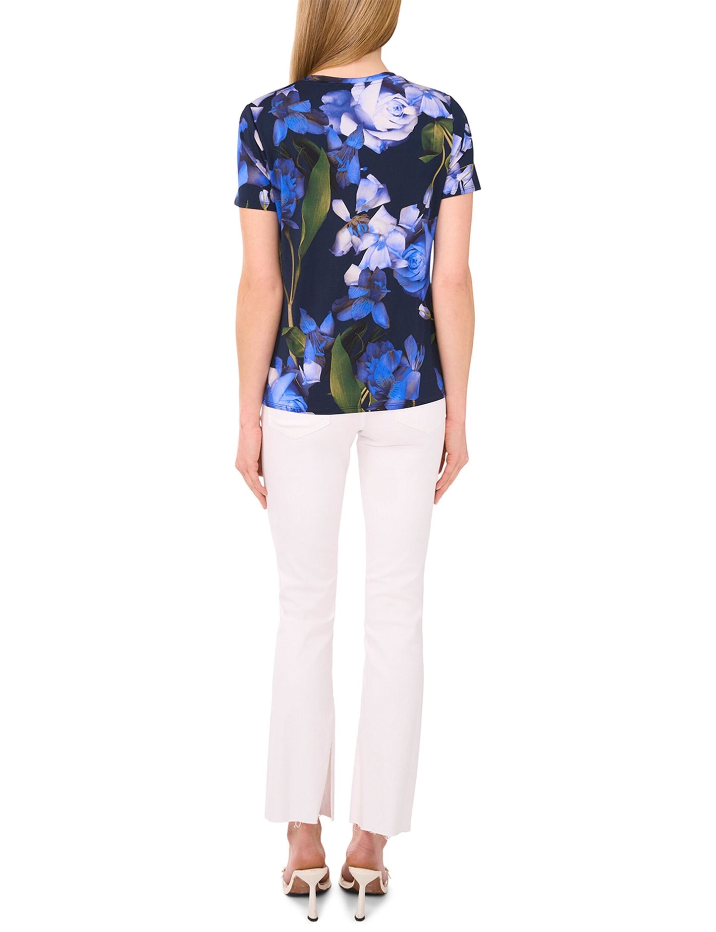  ALLOVER FLORAL T-SHIRT | CLASSIC NAVY