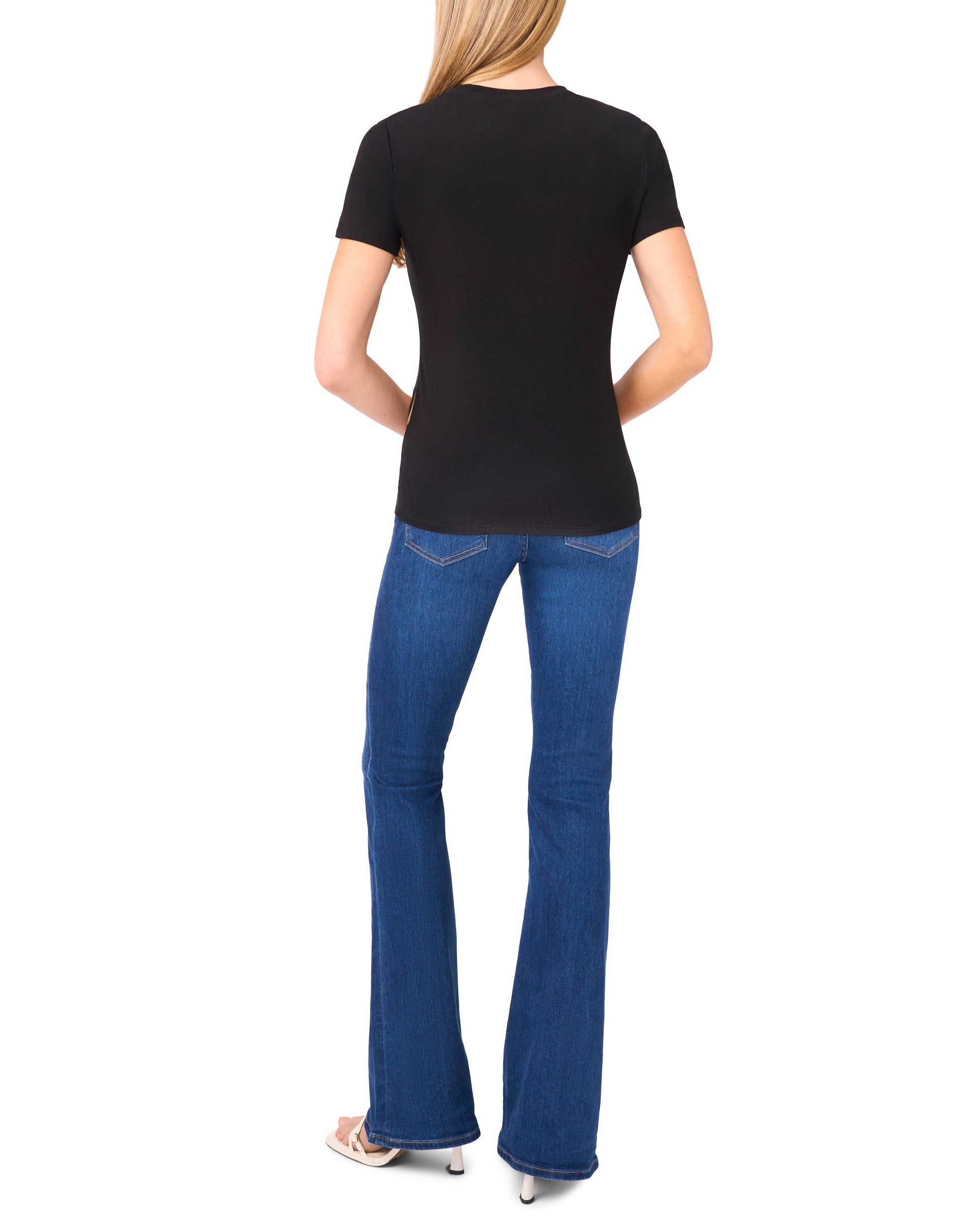  ALLOVER HIBISCUS FLORAL T-SHIRT | RICH BLACK