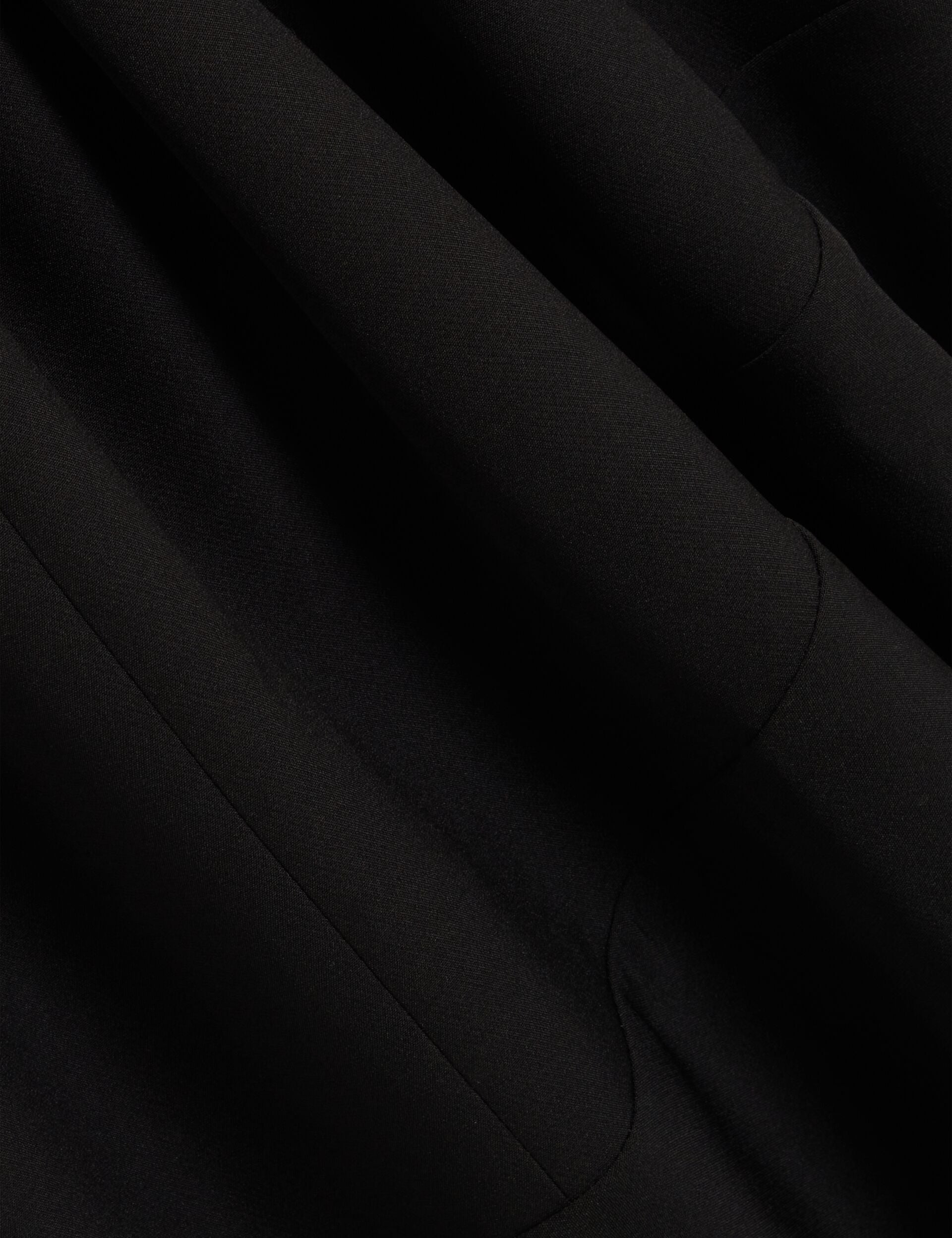  ASYMMETRIC MIDI DRESS | RICH BLACK