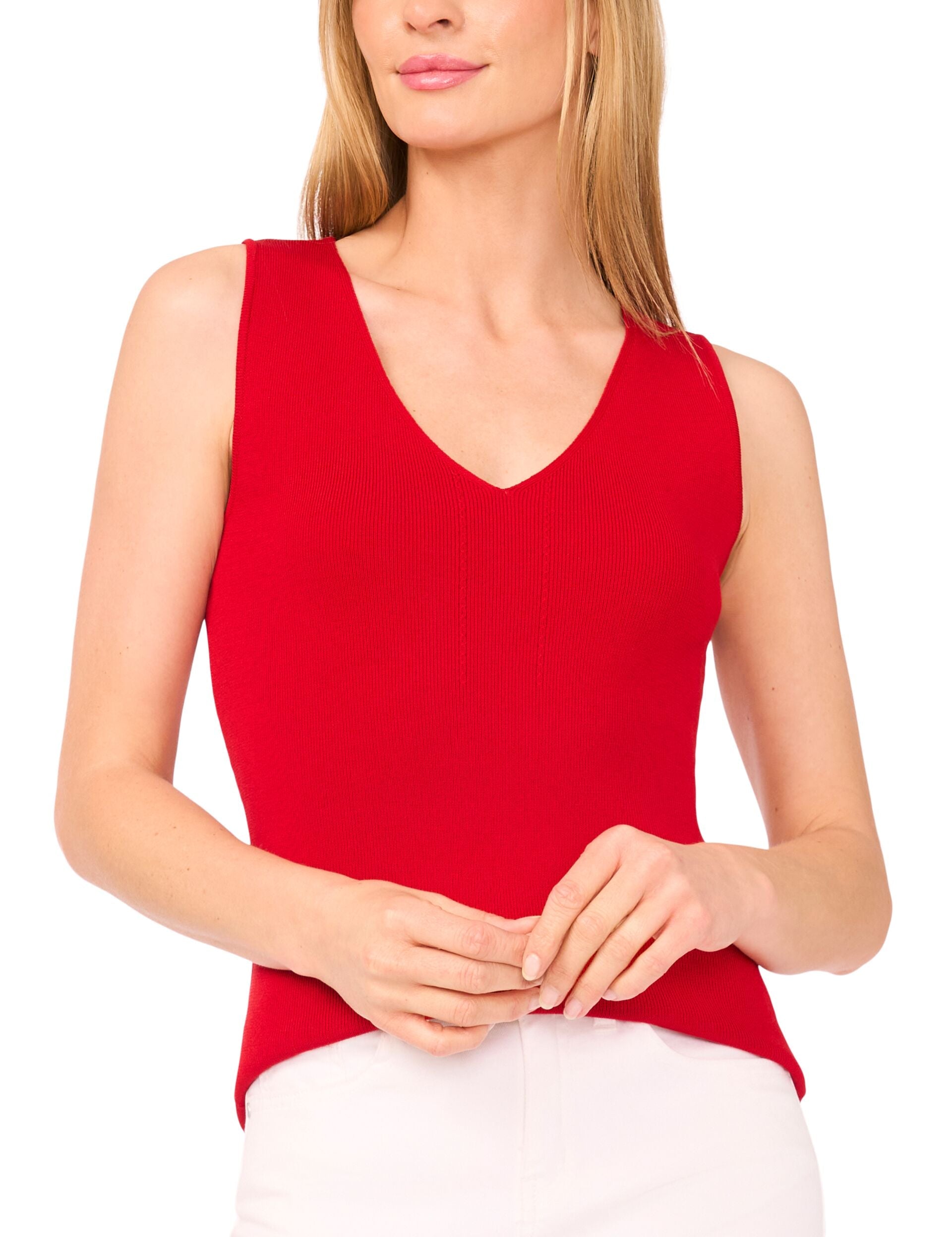  SLEEVELESS V-NECK TOP | SALSA