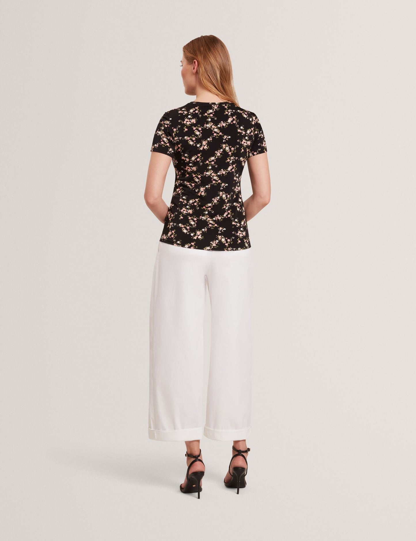  ALLOVER FLORAL T-SHIRT | RICH BLACK