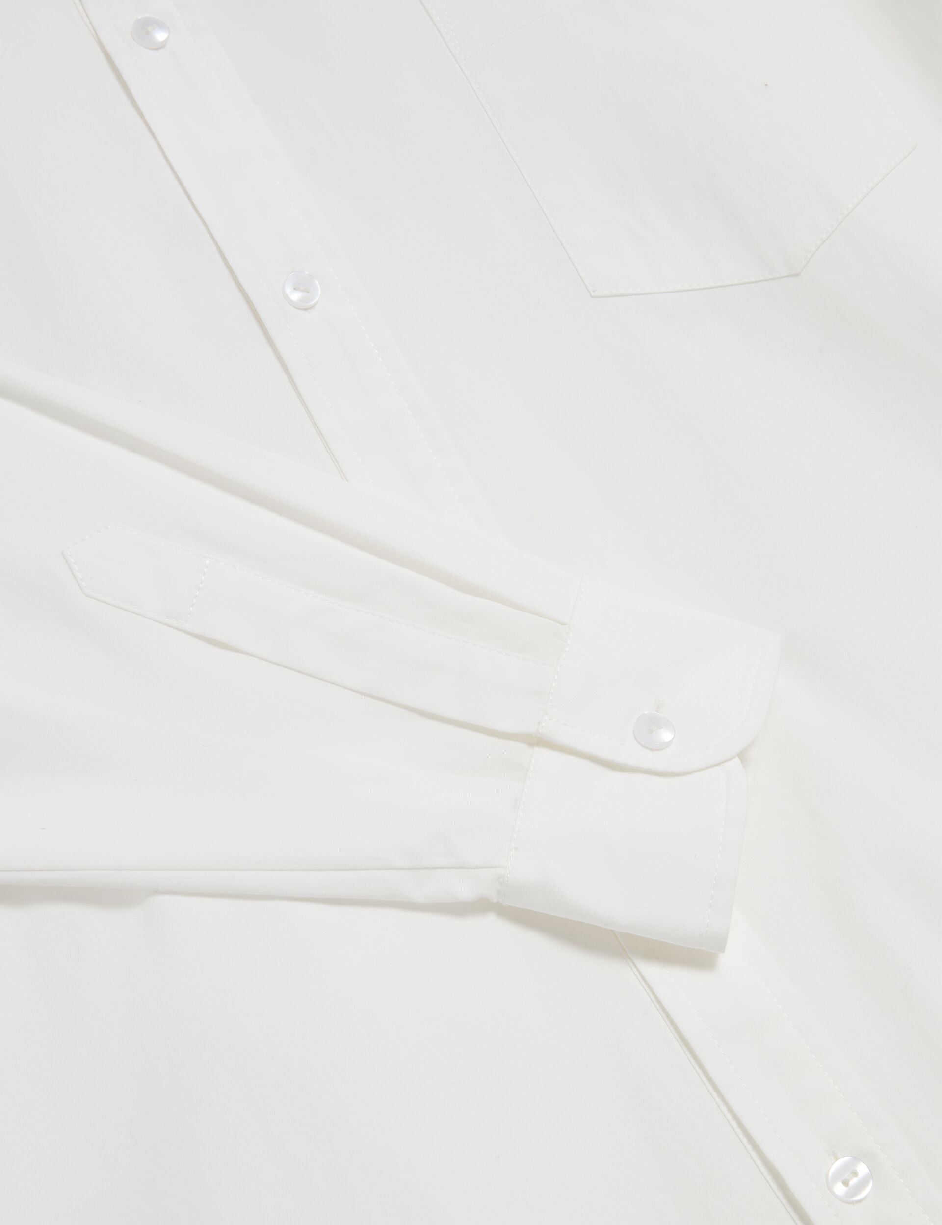  LONG SLEEVE RUFFLE SHIRT DRESS | ULTRA WHITE