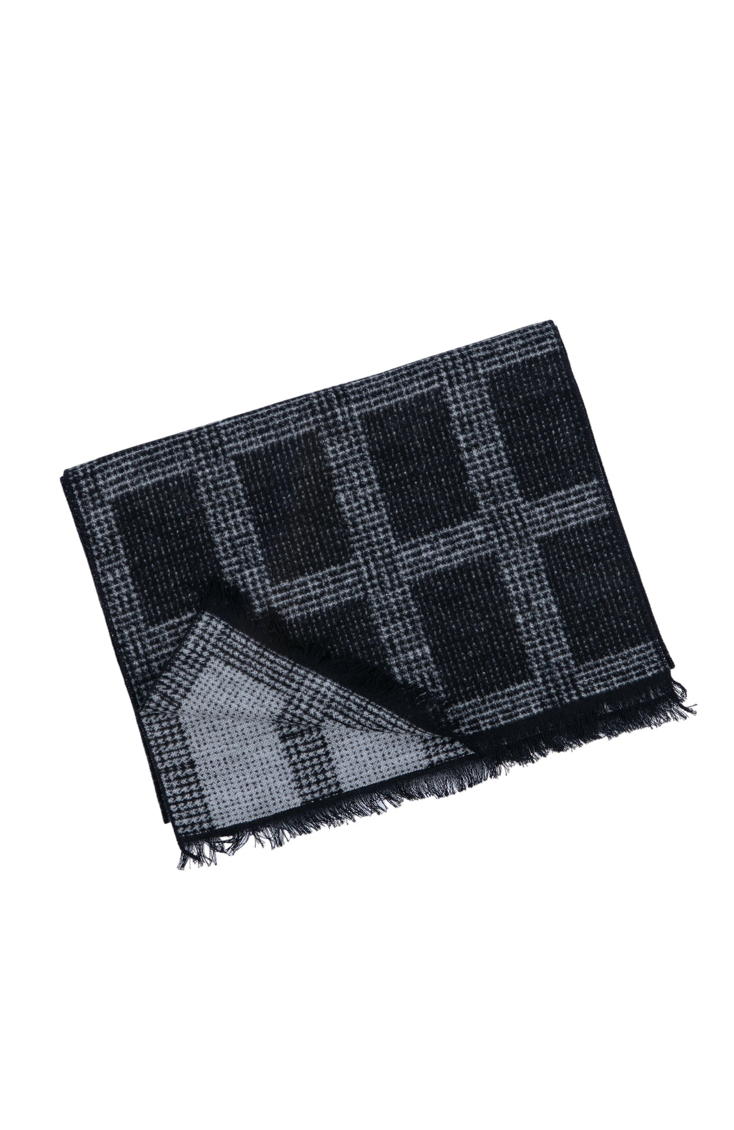  PLAID SCARF | GREY
