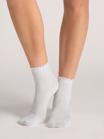  RUFFLE ANKLET | MID-GREY