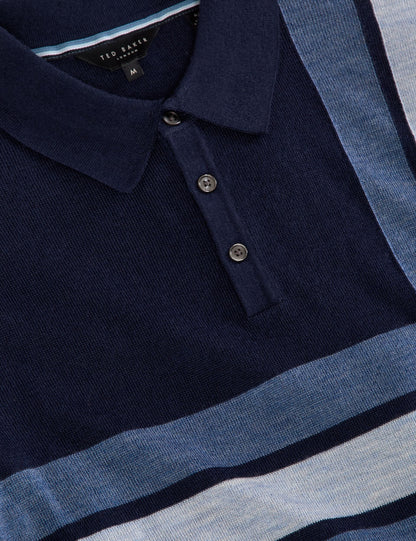  INTARSIA SWEATER POLO | SKY CAPTAIN